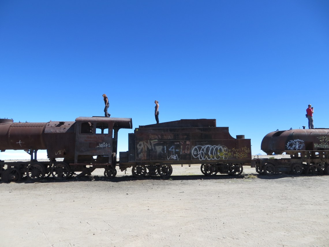 Train graveyard Uyuni Bolivia